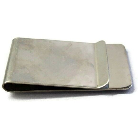 50 Centimos B.C.C.R. Coin Money Clip Stainless Steel Wallet Cash Holder Silver - Picture 5 of 8